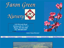 Tablet Screenshot of farongreennursery.com